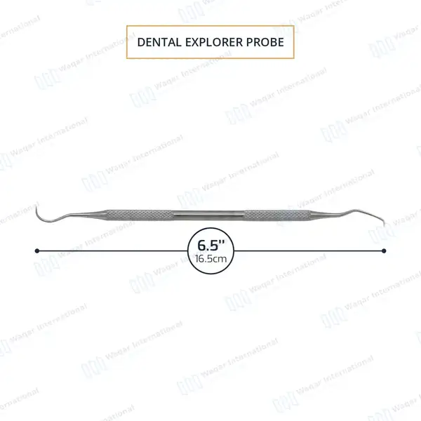 5 Dental Probe Explorer #5 – Double Ended - surgical instruments manufactured by Waqar International, Sialkot - view 4