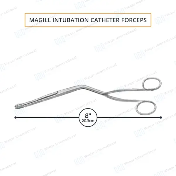 Magill Catheter Forceps 8″ (20.3cm) – Child - surgical instruments manufactured by Waqar International, Sialkot - view 3