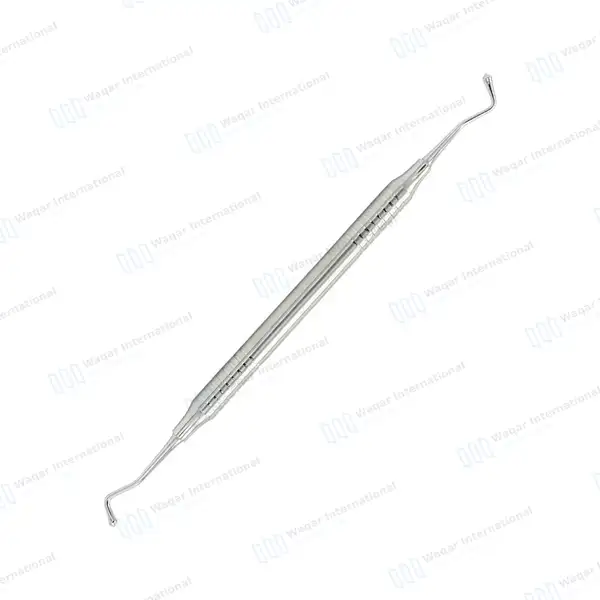 10 Acorn Burnisher 21 Double Ended with Hollow Handle - dental instruments manufactured by Waqar International, Sialkot - view 5