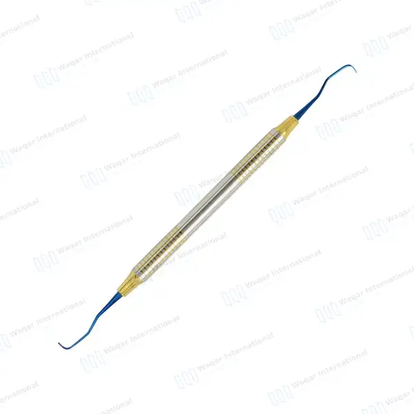 2 Pcs Gracey Curettes 1/2 Titanium Coated Double Ended - surgical instruments manufactured by Waqar International, Sialkot - view 5