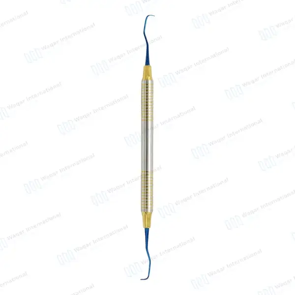 10 Pcs Gracey Curettes 1/2 Titanium Coated Double Ended - surgical instruments manufactured by Waqar International, Sialkot - view 2