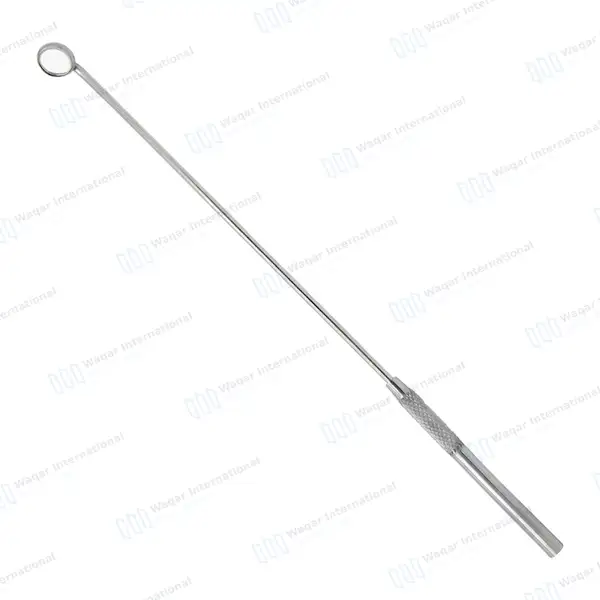 Laryngeal Mirror with Handle #000 - surgical instruments manufactured by Waqar International, Sialkot - view 2