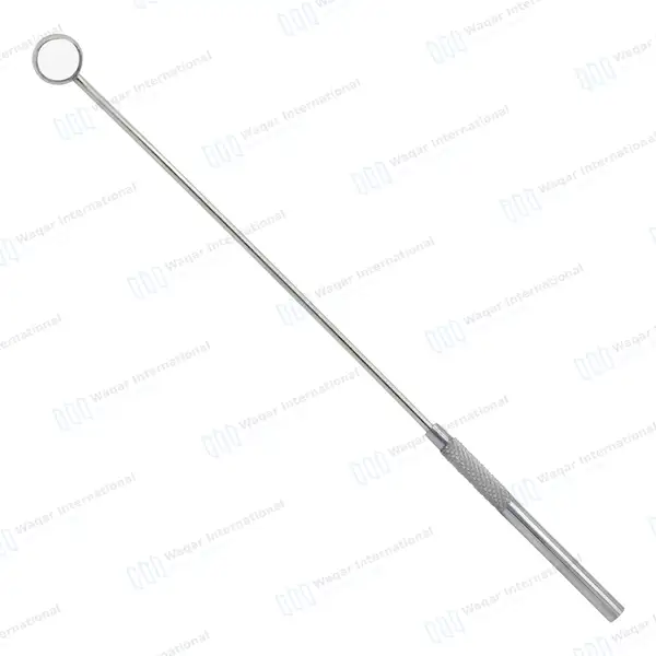 Laryngeal Mirror with Handle #00 - surgical instruments manufactured by Waqar International, Sialkot - view 2