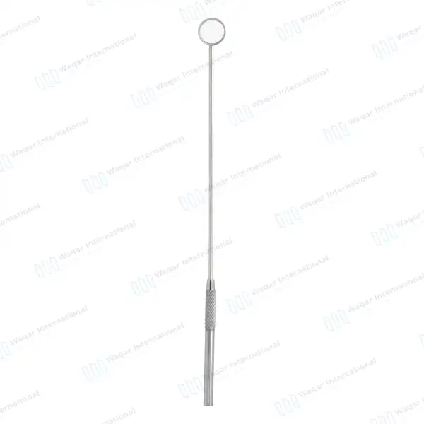 Laryngeal Mirror with Handle #0 - surgical instruments manufactured by Waqar International, Sialkot - view 2