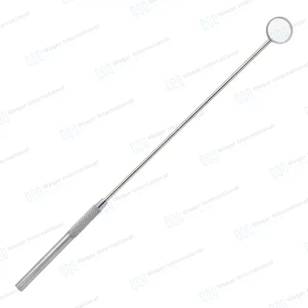 Laryngeal Mirror with Handle #0 - surgical instruments manufactured by Waqar International, Sialkot - view 6