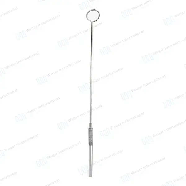 Laryngeal Mirror with Handle #1 - surgical instruments manufactured by Waqar International, Sialkot - view 2