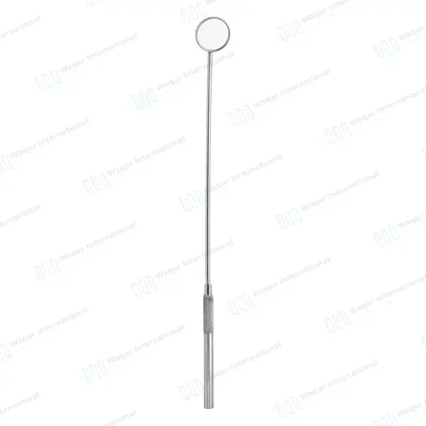 Laryngeal Mirror with Handle #2 - surgical instruments manufactured by Waqar International, Sialkot - view 2