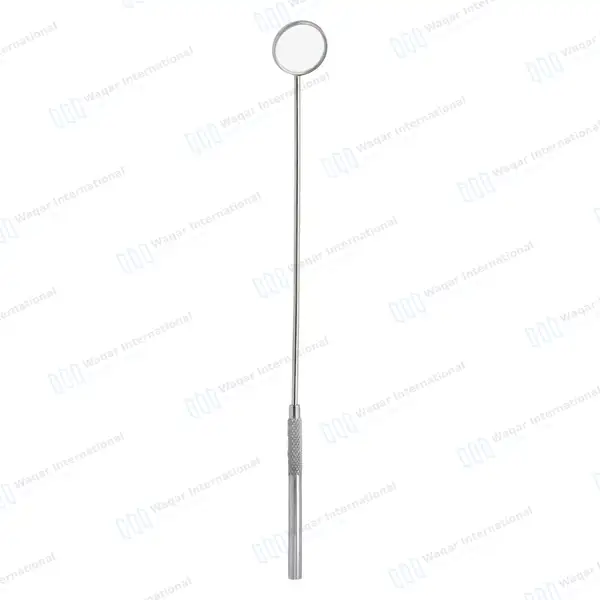Laryngeal Mirror with Handle #3 - surgical instruments manufactured by Waqar International, Sialkot - view 2