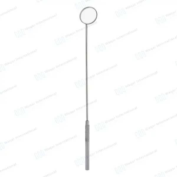 Laryngeal Mirror with Handle #4 - surgical instruments manufactured by Waqar International, Sialkot - view 2