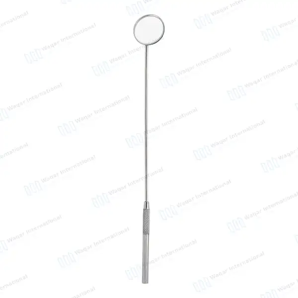 Laryngeal Mirror with Handle #5 - surgical instruments manufactured by Waqar International, Sialkot - view 2