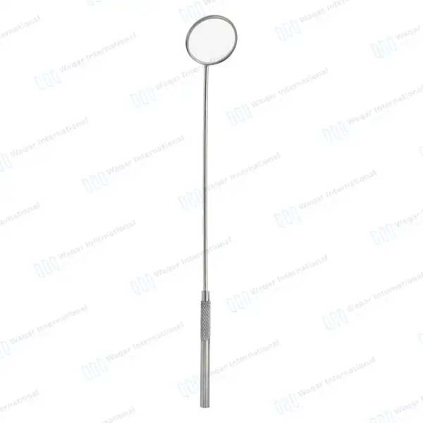Laryngeal Mirror with Handle #7 - surgical instruments manufactured by Waqar International, Sialkot - view 2