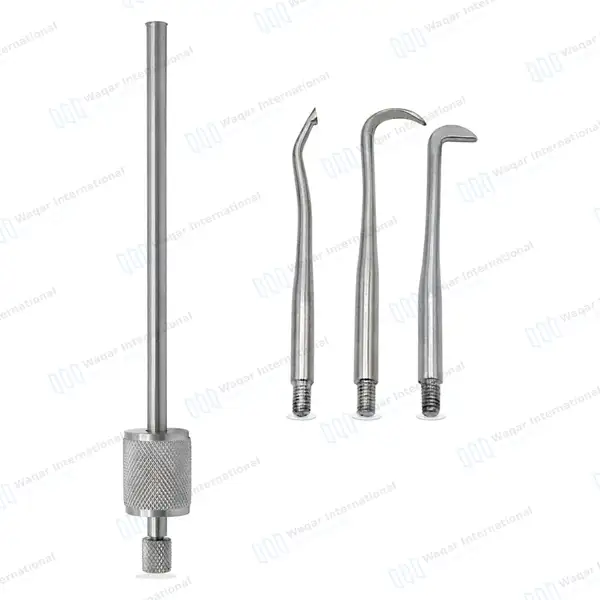Morrel Crown Remover Set with 3 Tips - dental instruments manufactured by Waqar International, Sialkot - view 10
