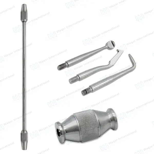 5 Crown Remover Manual with 3 Tips Double Ended - dental instruments manufactured by Waqar International, Sialkot - view 10