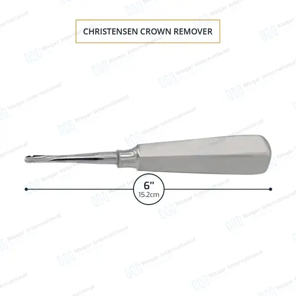 Christensen Crown Remover Straight – CRCH1 - dental instruments manufactured by Waqar International, Sialkot - view 3