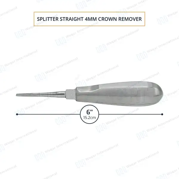 Crown Splitter Spreader Remover Straight 4mm - dental instruments manufactured by Waqar International, Sialkot - view 2