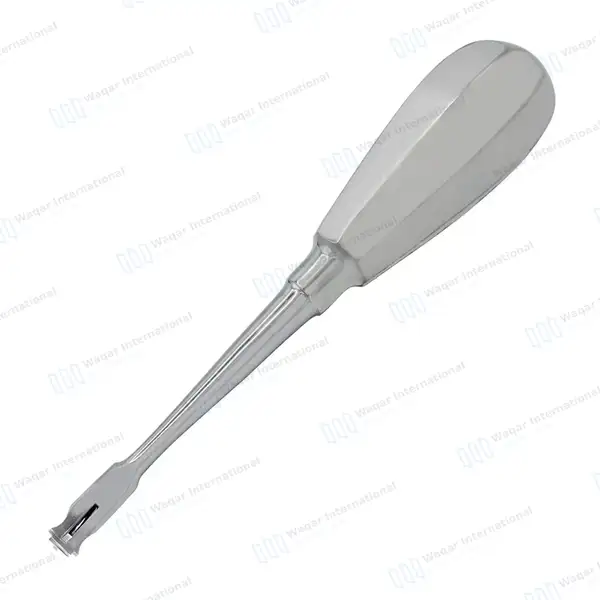 Offset Dental Crown Splitter Remover 5.75″ Elevator Handle - dental instruments manufactured by Waqar International, Sialkot - view 6