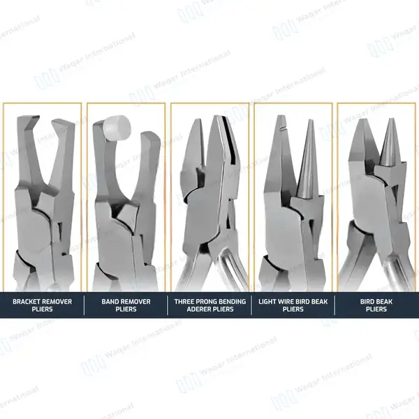 13 Pcs Orthodontic Instruments Set with Boone Gauge - surgical instruments manufactured by Waqar International, Sialkot - view 4
