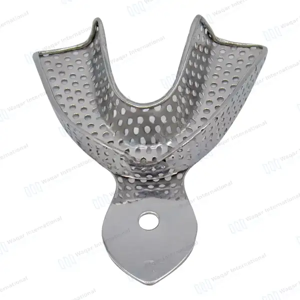 6 Pcs Perforated Impression Trays Set Upper & Lower - surgical instruments manufactured by Waqar International, Sialkot - view 7