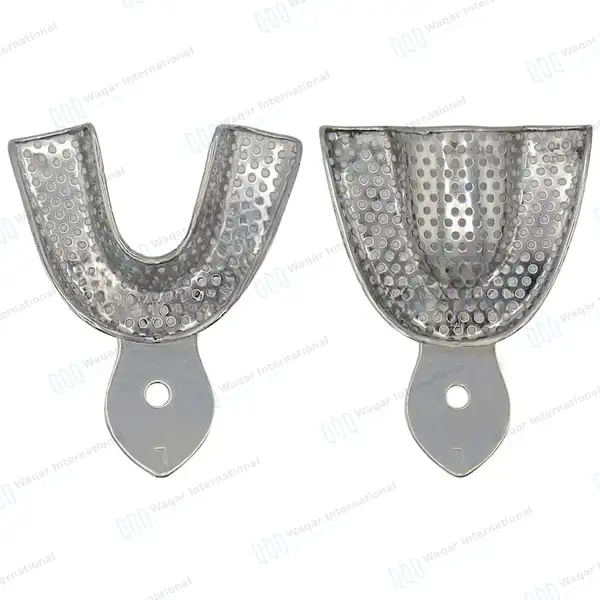 6 Pcs Perforated Impression Trays Set Upper & Lower - surgical instruments manufactured by Waqar International, Sialkot - view 8