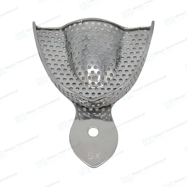 2 Dental Impression Trays Perforated X-Small Upper & Lower - surgical instruments manufactured by Waqar International, Sialkot - view 6