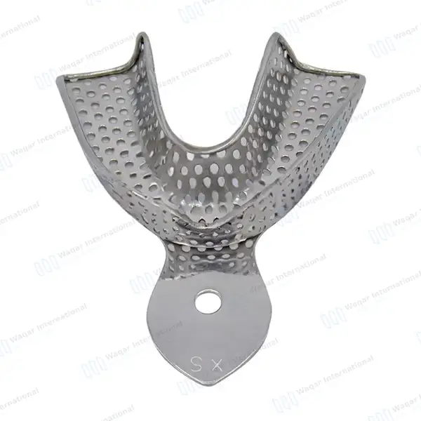 2 Dental Impression Trays Perforated X-Small Upper & Lower - surgical instruments manufactured by Waqar International, Sialkot - view 7