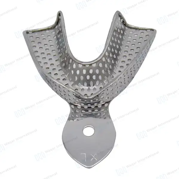 2 Dental Impression Trays X-Large Perforated Upper & Lower - surgical instruments manufactured by Waqar International, Sialkot - view 5
