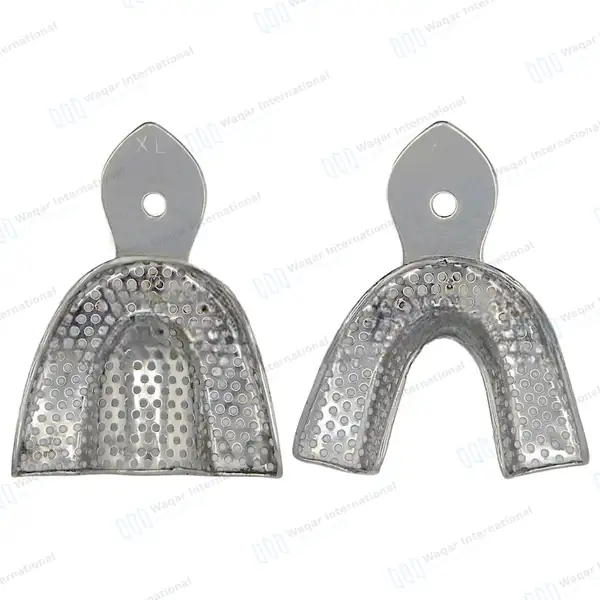 2 Dental Impression Trays X-Large Perforated Upper & Lower - surgical instruments manufactured by Waqar International, Sialkot - view 6