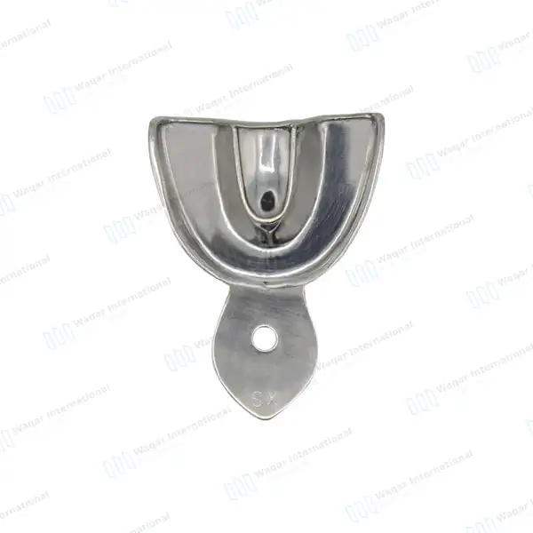 Metal Impression Trays Solid X-Small Stainless Steel Upper & Lower - surgical instruments manufactured by Waqar International, Sialkot - view 4
