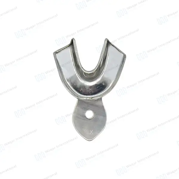 Metal Impression Trays Solid X-Small Stainless Steel Upper & Lower - surgical instruments manufactured by Waqar International, Sialkot - view 5