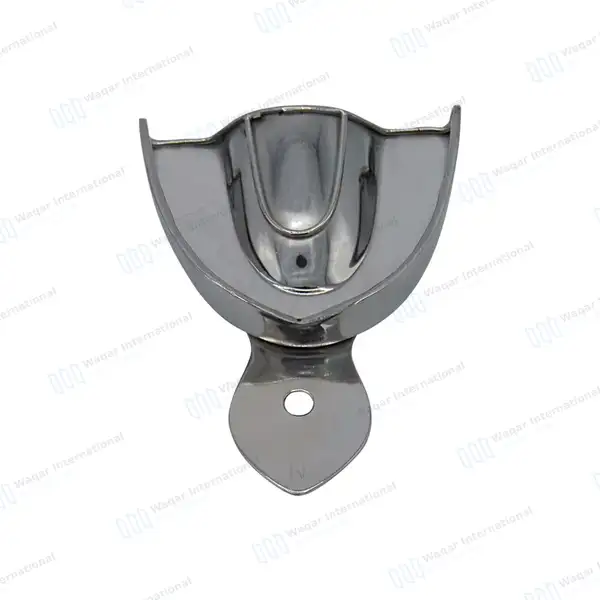 Metal Impression Trays Solid Medium Upper & Lower - surgical instruments manufactured by Waqar International, Sialkot - view 4