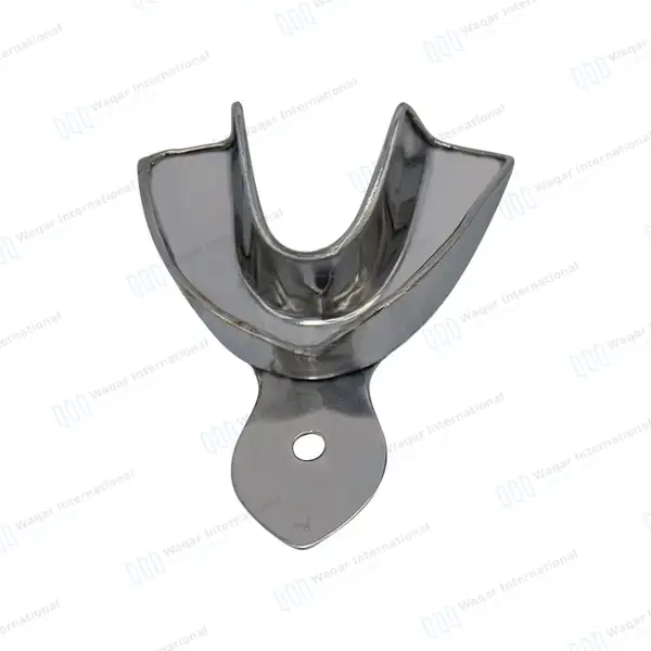 Metal Impression Trays Solid Medium Upper & Lower - surgical instruments manufactured by Waqar International, Sialkot - view 5