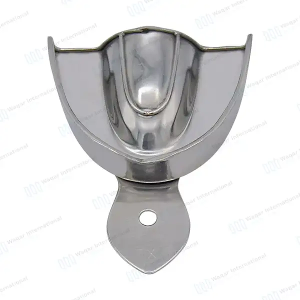 2 Pcs Metal Impression Trays Solid X-Large Upper & Lower - surgical instruments manufactured by Waqar International, Sialkot - view 5