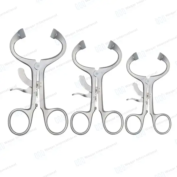 3 Molt Mouth Gag Set 3.5″, 4.5″ & 5.5″ - surgical instruments manufactured by Waqar International, Sialkot - view 2