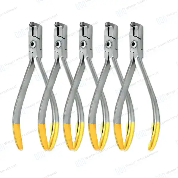 5 T/C Universal Cut & Hold Distal End Cutter Orthodontic Pliers - surgical instruments manufactured by Waqar International, Sialkot - view 2