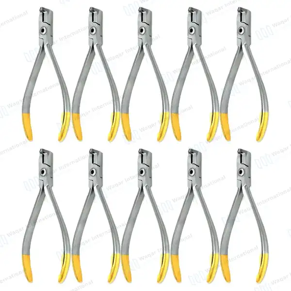 10 T/C Universal Cut & Hold Distal End Cutter Orthodontic Pliers - surgical instruments manufactured by Waqar International, Sialkot - view 2