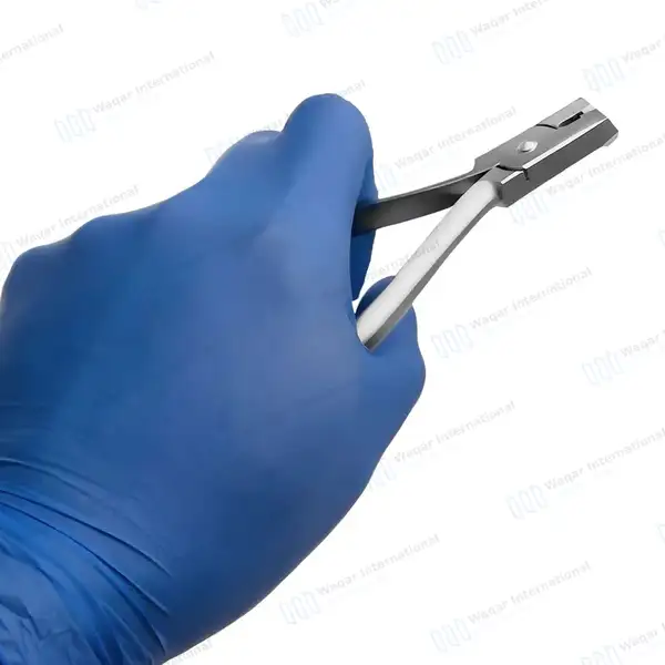10 T/C Universal Cut & Hold Distal End Cutter Orthodontic Pliers - surgical instruments manufactured by Waqar International, Sialkot - view 9