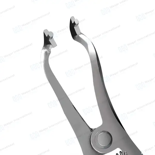 3 Pcs Ivory Light Rubber Dam Clamp Forceps 6.7″ - surgical instruments manufactured by Waqar International, Sialkot - view 3