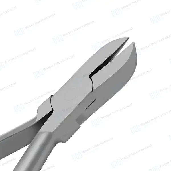 2 Pcs Hard Wire Cutter Set Straight Tips Orthodontic Pliers - surgical instruments manufactured by Waqar International, Sialkot - view 3