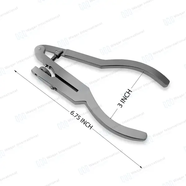 Ivory Rubber Dam Punch (RDP) 6 3/4″ Endodontic Instruments - surgical instruments manufactured by Waqar International, Sialkot - view 3