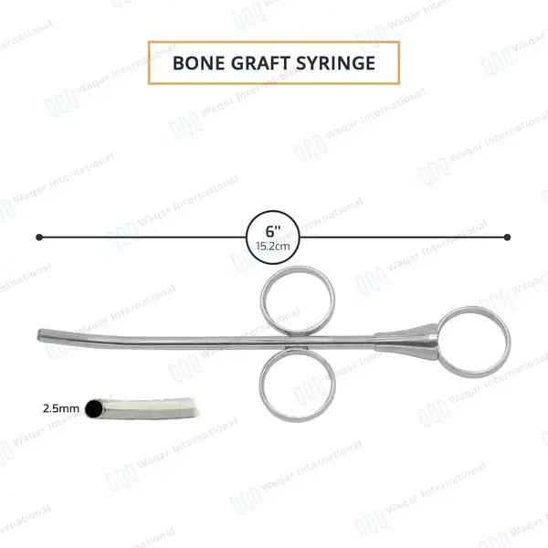 Bone Grafting Syringe 2.5mm Implant Dental Instruments - dental instruments manufactured by Waqar International, Sialkot - view 3