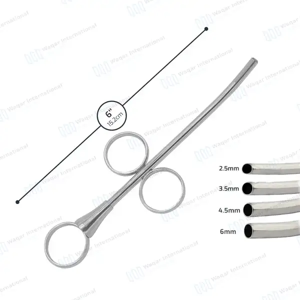 4 Bone Grafting Implant Syringes 2.5mm, 3.5mm, 4.5mm & 6mm - dental instruments manufactured by Waqar International, Sialkot - view 3