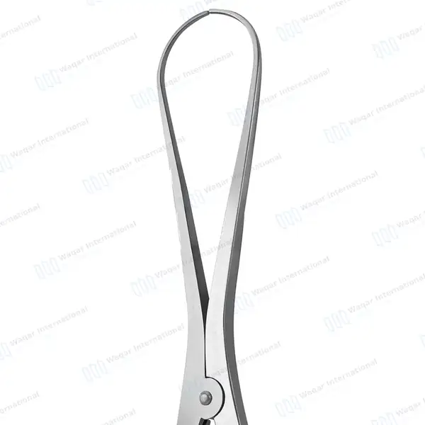 Castroviejo Caliper 6″ Round Tips Graduated 0-40mm - dental instruments manufactured by Waqar International, Sialkot - view 4