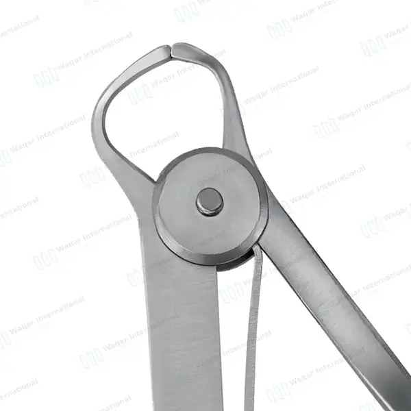 3 Crown Gauge Iwanson Spring Caliper 4″ for Wax Improved Model - dental instruments manufactured by Waqar International, Sialkot - view 4