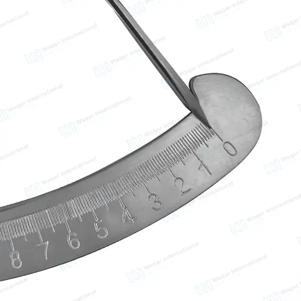 3 Crown Gauge Iwanson Spring Caliper 4″ for Wax Improved Model - dental instruments manufactured by Waqar International, Sialkot - view 5