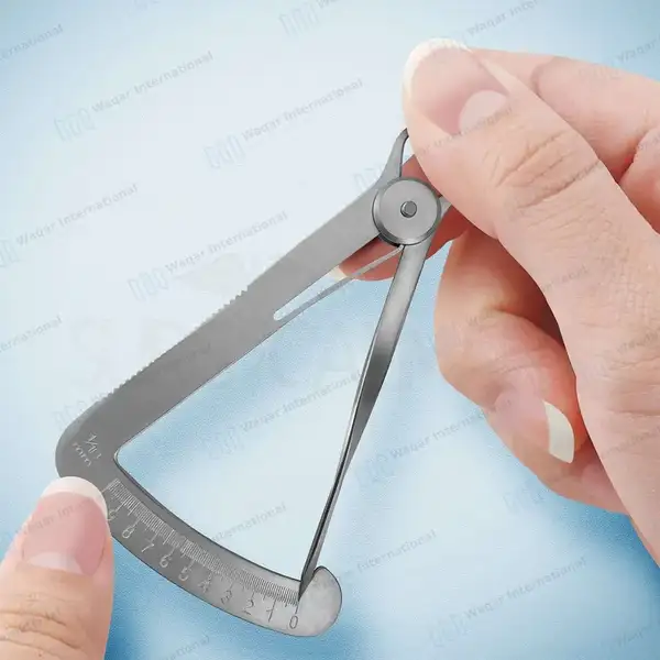 6 Crown Gauge Iwanson Spring Caliper 4″ for Wax Improved Model - dental instruments manufactured by Waqar International, Sialkot - view 8