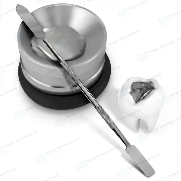 2 Pcs Dental Amalgam Well Non-Slip Restorative Carrier - dental instruments manufactured by Waqar International, Sialkot - view 6