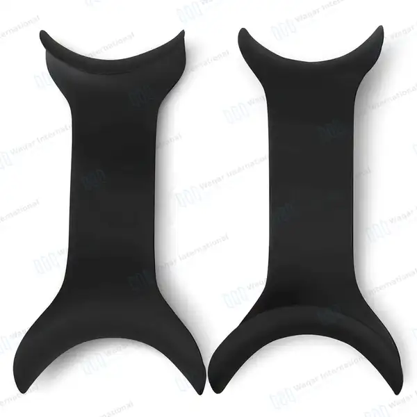 10 Pcs Double Ended Cheek Retractors Set 4.5″ Black Coated - surgical instruments manufactured by Waqar International, Sialkot - view 8