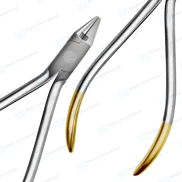 10 Pcs T/C Bird Beak Pliers with Cutter 5.5″ Orthodontic Instrument - surgical instruments manufactured by Waqar International, Sialkot - view 8