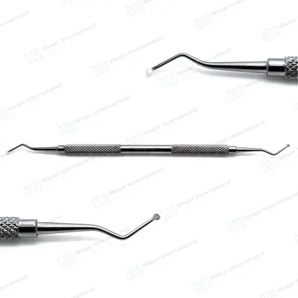 3 Pcs Dental Excavator Set 125/126, 127/128 & 129/130 Double Ended - surgical instruments manufactured by Waqar International, Sialkot - view 5
