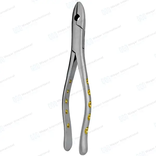 Dental Extracting Forceps #1STD Gold Hollow Python Grip Handle - dental instruments manufactured by Waqar International, Sialkot - view 8
